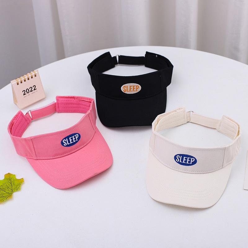 Nón Lưỡi Trai Nửa Đầu Chống Nắng Thêu Chữ Phong Cách Hàn Quốc Mới Cho Bé Trai Và Gái