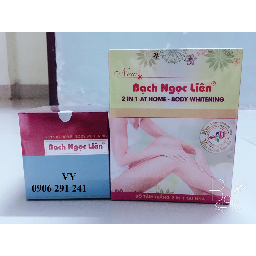 Tắm trắng bạch ngọc liên dạng chai tặng kèm kem dưỡng body