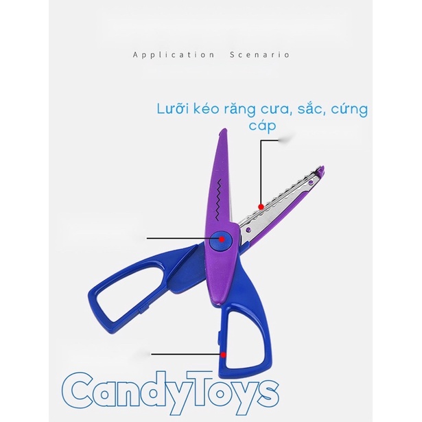 KÉO CẮT HÌNH ZIC ZAC  AN TOÀN CHO BÉ