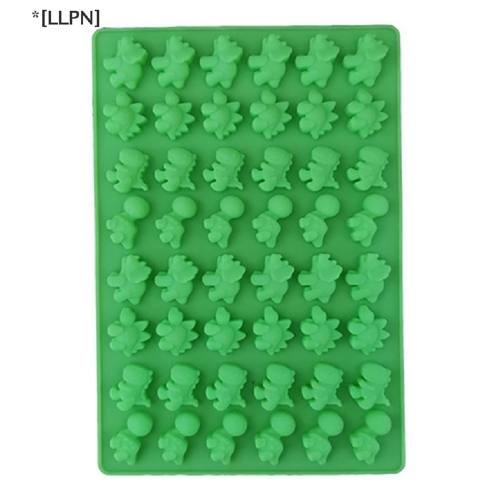 Khuôn Silicon Mềm Làm Đá / Sô Cô La / Kẹo Hình Khủng Long 48 Lỗ
