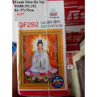 Tranh đính đá Phật bà quan âm DF292-57x75cm