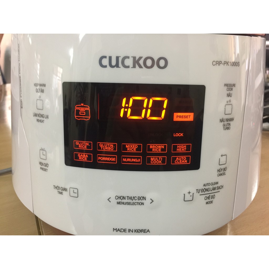 Nồi cơm điện Cuckoo PK1000S 1,8l | BigBuy360 - bigbuy360.vn