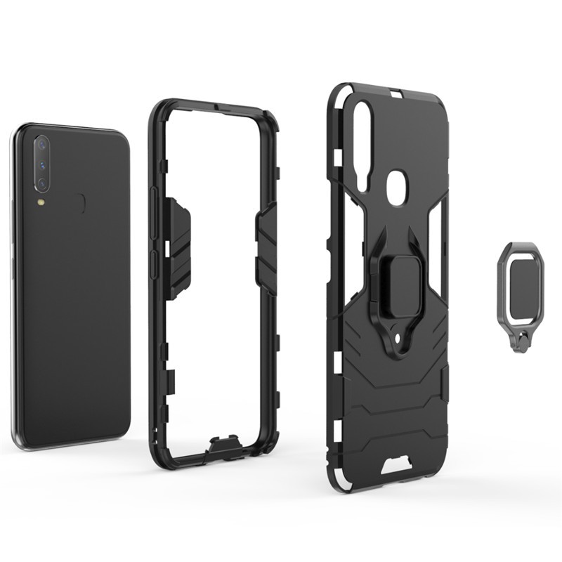 Ốp lưng Silicon phối nhựa cứng kiểu áo giáp dành cho VIVO U10