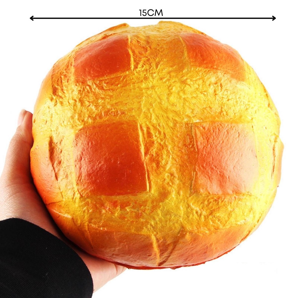 Squishy Bánh Dứa Nướng Kích Thước 15cm x 15cm - Chậm Tăng Và Tặng Kèm Bao Bì