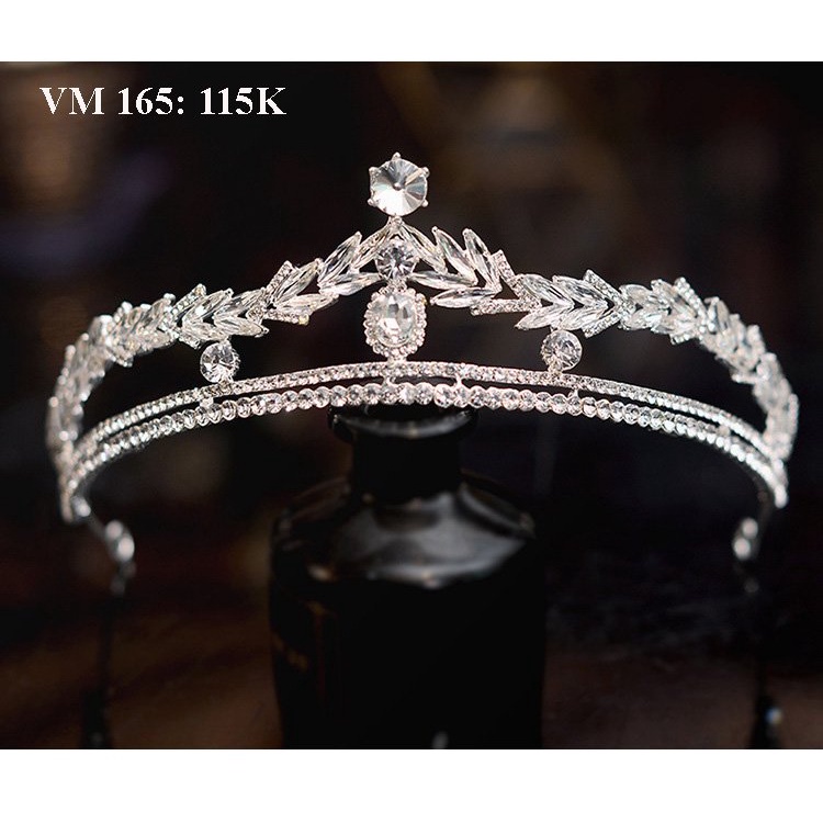 Vương miện cao cấp-phụ kiện cưới- vương miện cô dâu cài tóc