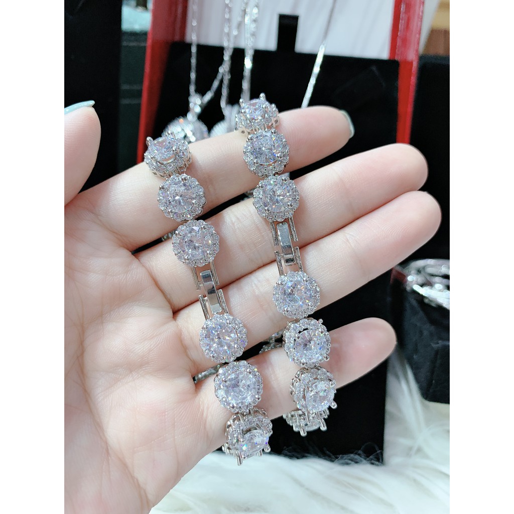 Lắc tay full xoàn đá siêu sáng , lắc tay cao cấp giá rẻ lt97 | BigBuy360 - bigbuy360.vn
