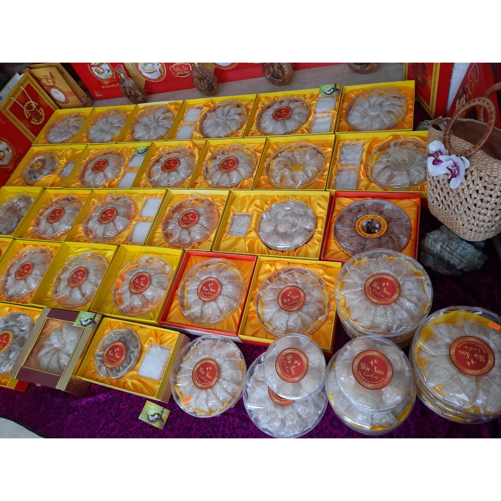 ⭐⭐⭐⭐⭐1 lạng Yến Sào Viên Baby - Yến Sào Sợi Ngắn⭐ kèm táo đỏ, hạt chia, đường phèn