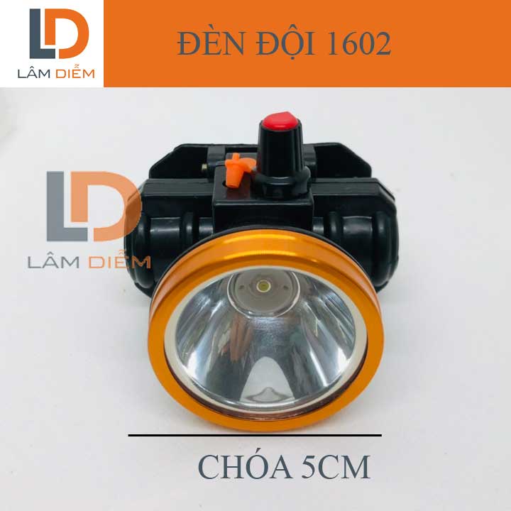 Đèn pin đội đầu sạc kín nước công tắc chỉnh cyx 1602 -  pl 406