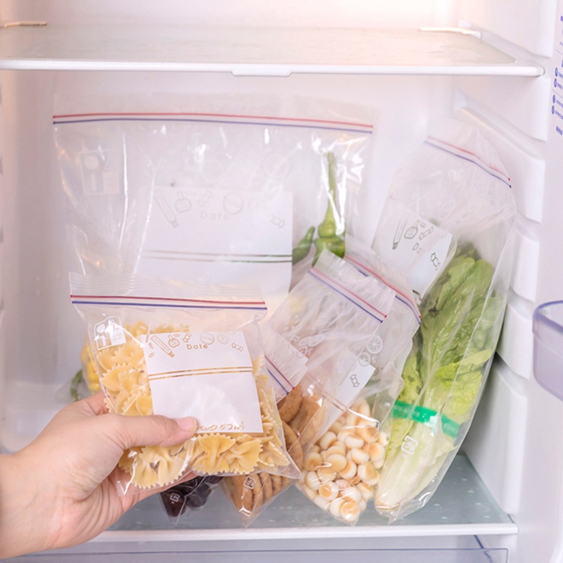 Túi zip nhựa PE trong suốt bảo quản thực phẩm tươi có thể tái sử dụng