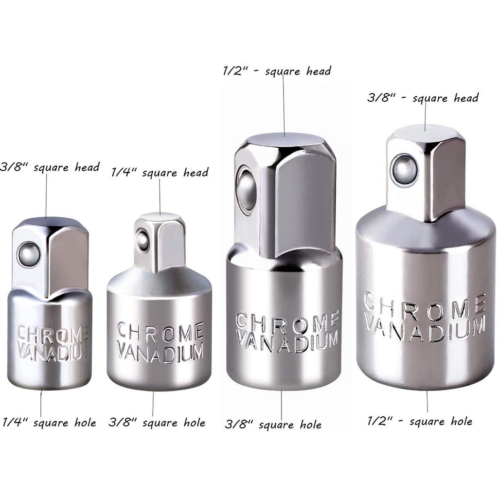 Bộ Cờ Lê Vặn Đai Ốc Giảm Tác Động Không Khí 1 / 4 3 / 8 1 / 2 inch
