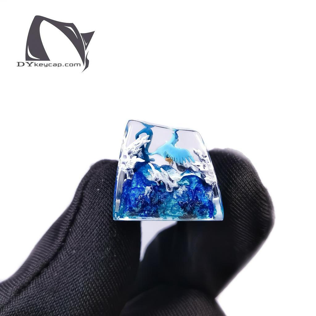Nút bàn phím Pokemon, nút bàn phím Articuno, Bàn phím nhân vật hoạt hình -Articuno keycap, POKÉMON Artisan Keycap