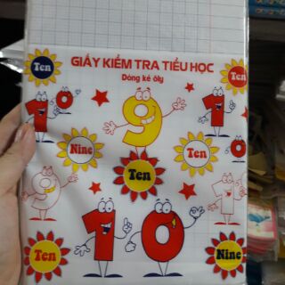giấy kiểm tra cấp 1,cấp 2