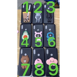Ốp lưng Vsmart Joy 3 dẻo đen hình thú nổi cute