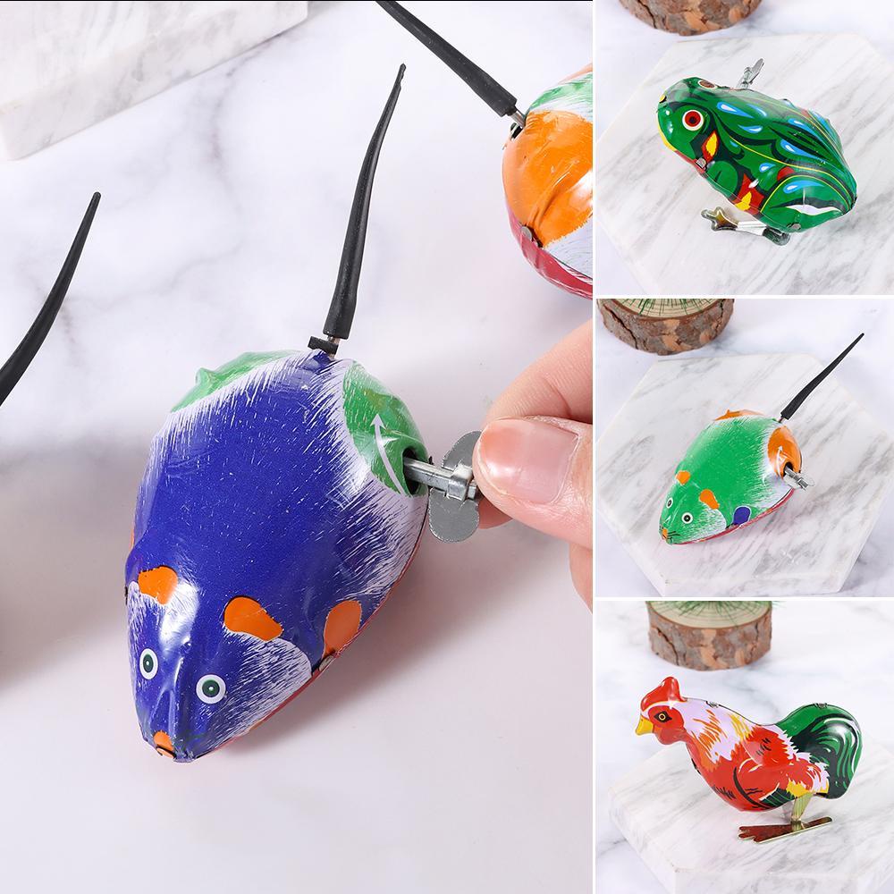 Đồ Chơi Thỏ / Chuột Bằng Sắt Lên Dây Cót Giáo Dục Sớm Cho Bé