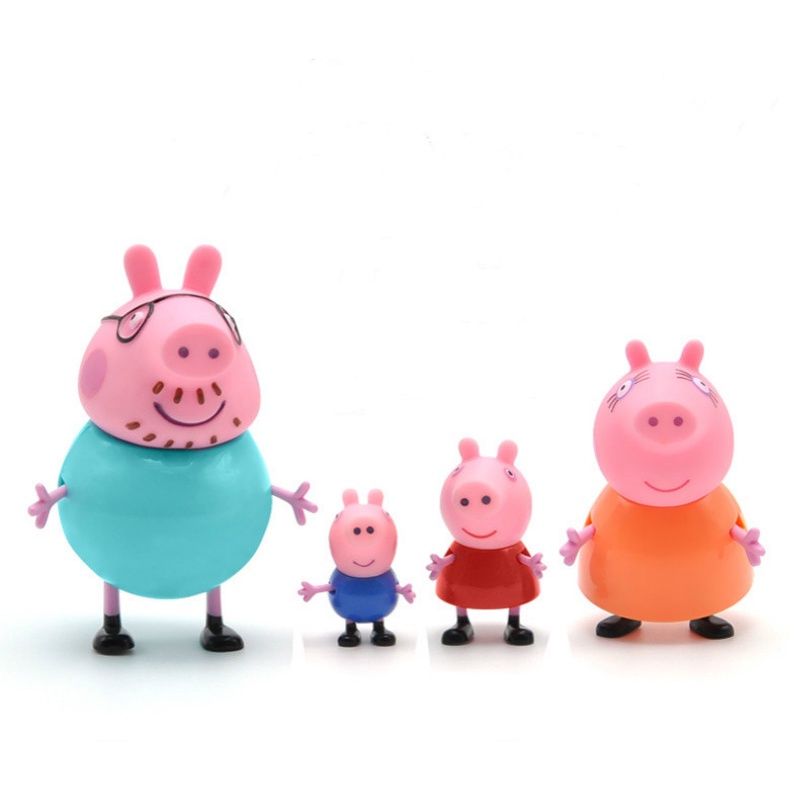Set 4 Búp Bê Gia Đình Heo Peppa Dễ Thương
