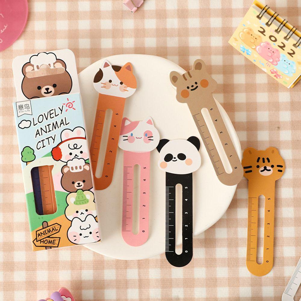 Thước Đánh Dấu Trang Sách Hình Động Vật Hoạt Hình Dễ Thương