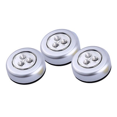 Đèn Led Dán Tường 3 Bóng Dùng Pin AAA (Có Keo Sẵn Tiện Dụng)