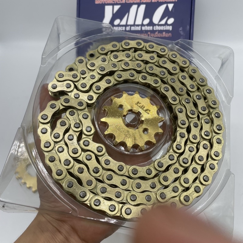 Nhông Sên Dĩa Vàng YMC lắp Exciter 150, Winner X- V1 Hàng Thái bảo hành 20000km