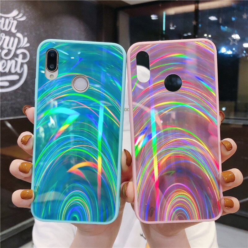 ốp điện thoại Gương Cầu Vồng 3d Cho Xiaomi Redmi Note 9 Pro Max 9s 9c 9a 8 Pro Xiaomi Mi Note 10 Pro Lite