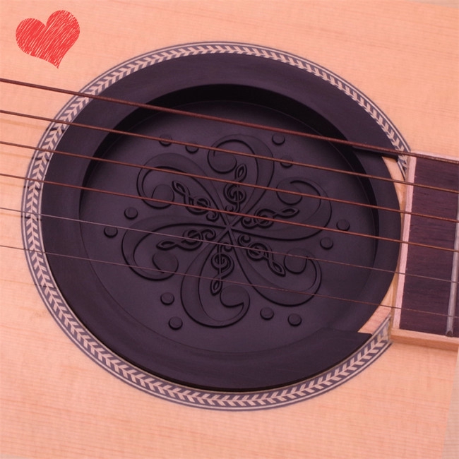 Silicone Acoustic Guitar Soundhole Cover Bộ đệm âm thanh yếu Phích cắm Guitar Phụ kiện