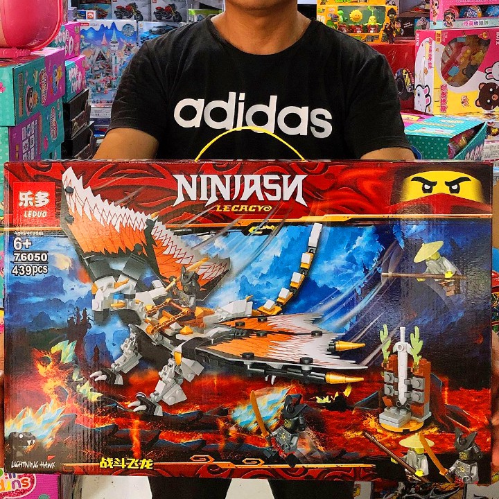 Bộ Lego Xếp Hình Ninjago Building Blocks Series Phantom Ninja Fight Rồng bay. 439 Chi Tiết. Lego Ninjago Lắp Ráp Đồ Chơi