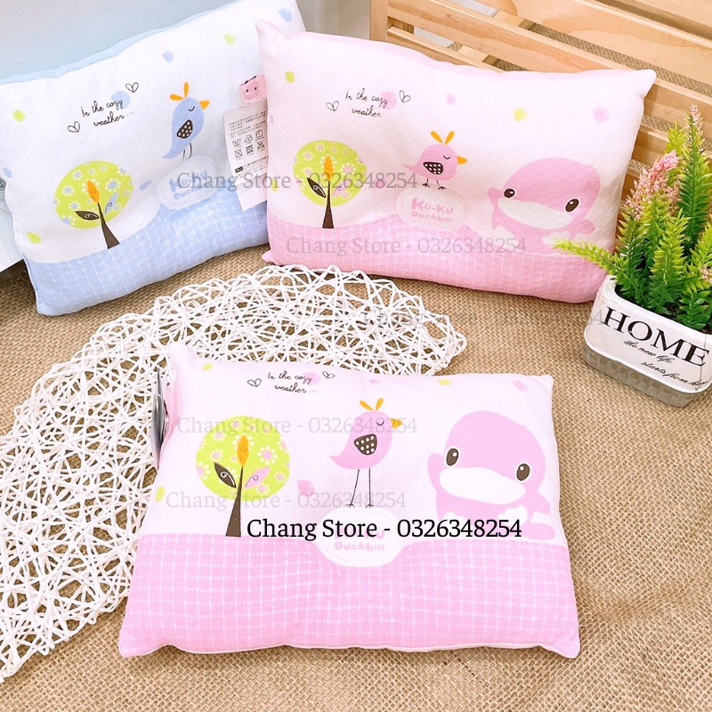 Gối Bông Kuku/ Gối Lõm Chống Bẹp Đầu Cho bé Ku-2073