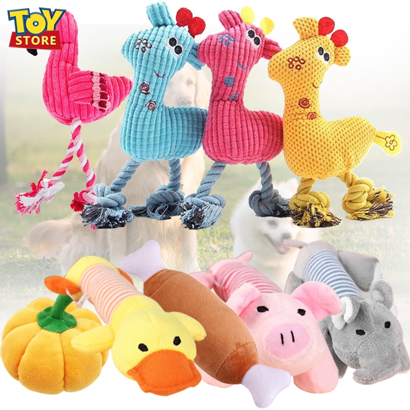 Dog Pet Puppy Plush Sound Plush Chew Squeaker Đồ Chơi Có Tiếng Kêu