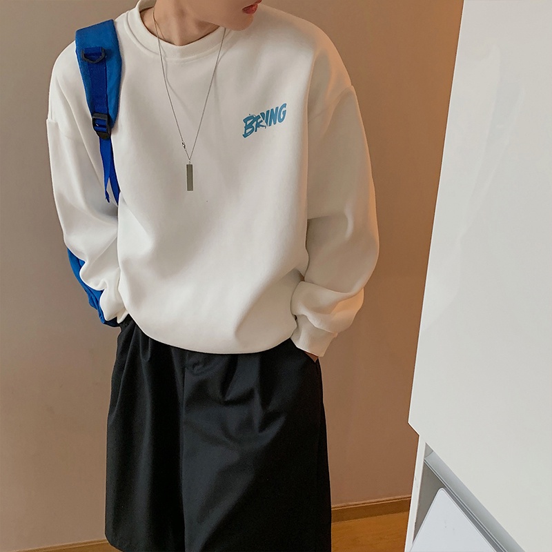 Áo Sweater Bring phong cách Ulzzang Hàn Quốc tay dài họa tiết in hình phong cách cá tính CoolZ C002