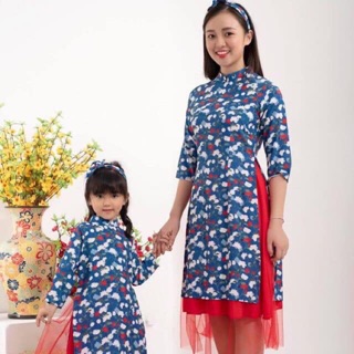Áo dài cặp mẹ và bé