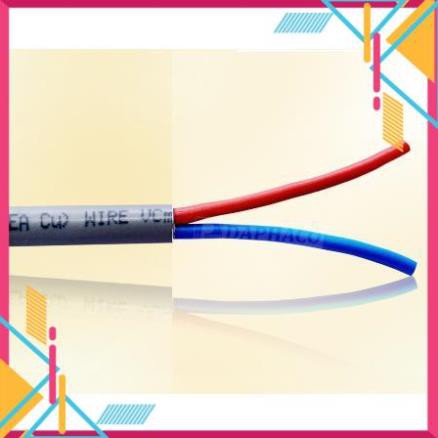 [GiáƯuĐãi] Dây điện đôi xám 2 lớp vỏ 2x1.5 2x2.5