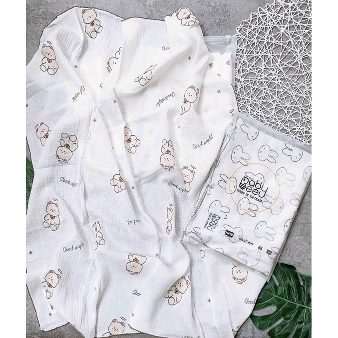 Khăn Xô Organic Cao Cấp Đa Năng Baby Bebe