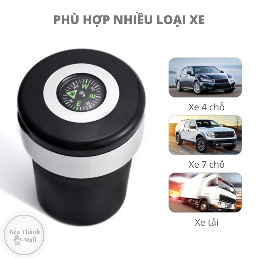 GẠT TÀN THUỐC LÁ XE Ô TÔ [Có đèn LED]