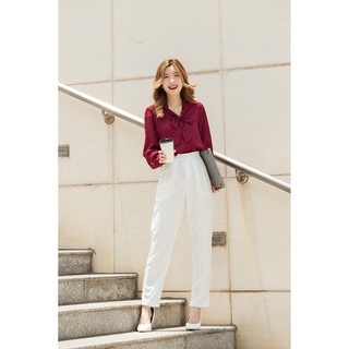Jenny le - áo sơ mi cổ lọ moly shirt jl164