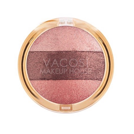Phấn mắt Vacosi 3 màu hộp tròn VP06-02 Peachie | BigBuy360 - bigbuy360.vn