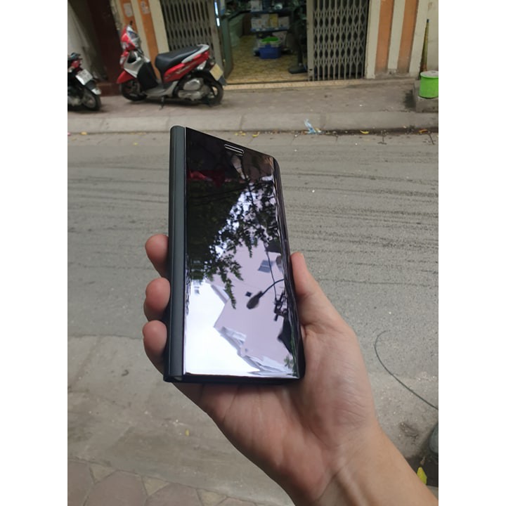 Bao da Tráng Gương Clear View Standing Samsung A6 2018