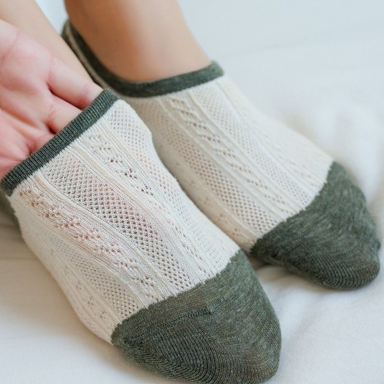 [SET 5 ĐÔI] Vớ nữ cổ ngắn, Tất nữ cotton cao cấp - NUCN-CC-02
