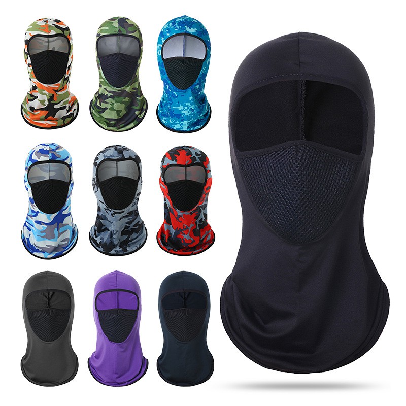 Khăn Trùm Đầu Ninja Quân Đội Băng Lụa Mát Lạnh - Khăn Bịt Mặt Ninja loại đẹp, thấm hút mồ hôi, co dãn đàn hồi tốt.