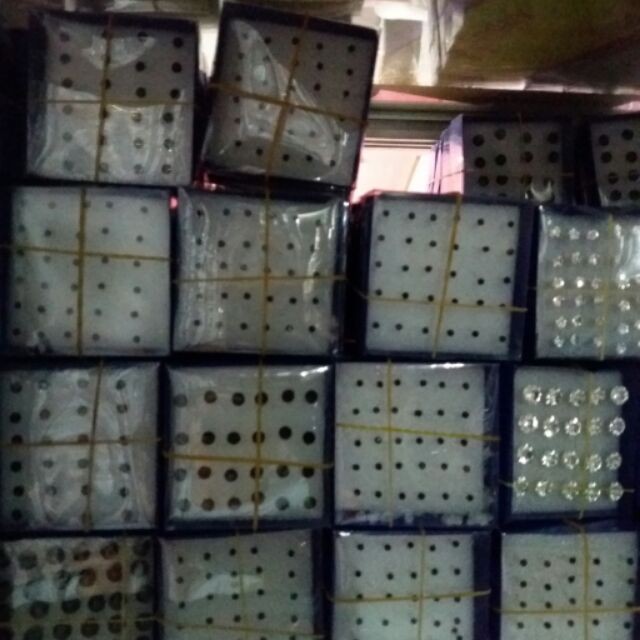 Bộ 20 đôi bông tai nhựa mini 2/3/4/5mm