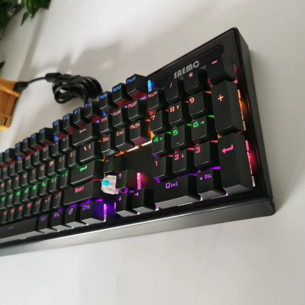 Bàn phím cơ game giá rẻ K806, SW Blue, full box-Tặng đế kê tay + tặng 2 nút ship