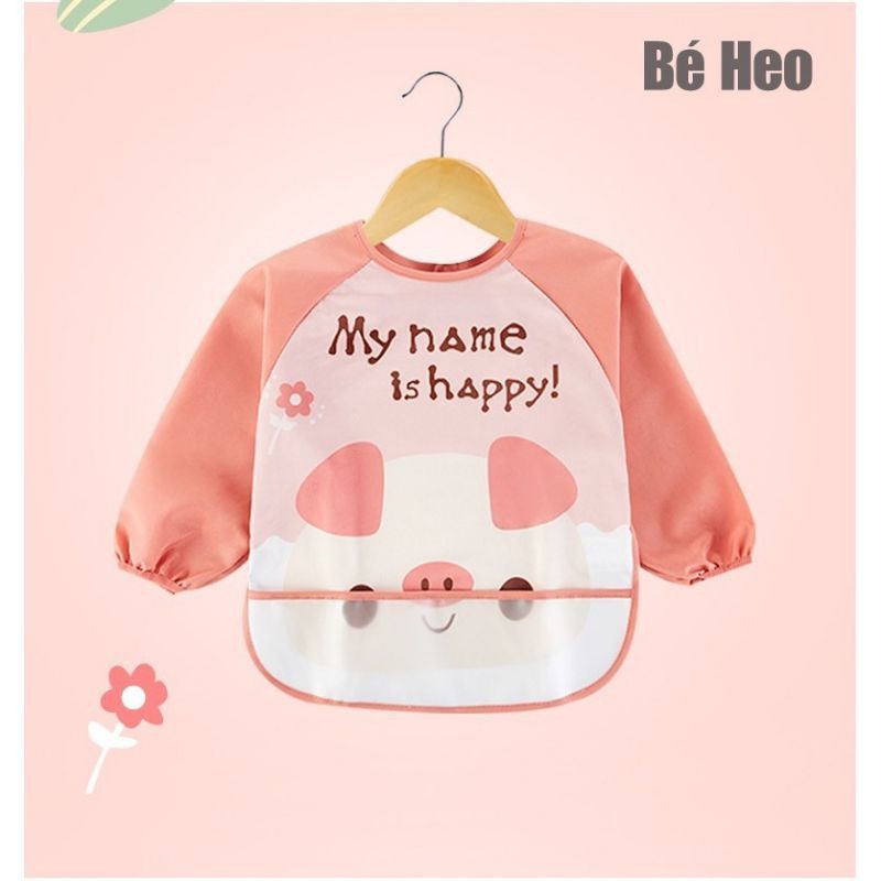 Yếm Áo Ăn Dặm Tiện Lợi Cho Bé Mới Tập Ăn Đến 4 Tuổi (loại đẹp)