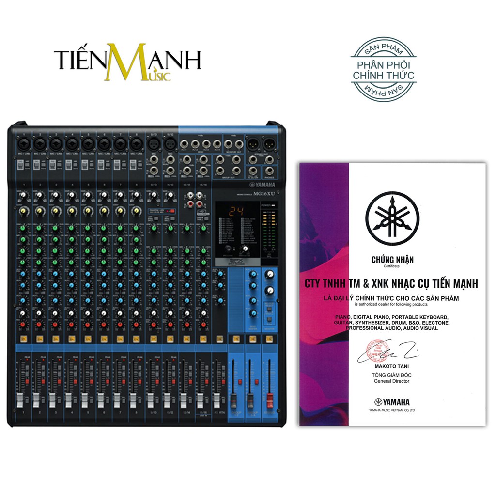 [Chính Hãng] Yamaha MG16XU Soundcard kiêm Bàn Trộn Mixer Interface Stereo Mixing Console Phòng Thu Studio Mix MG16