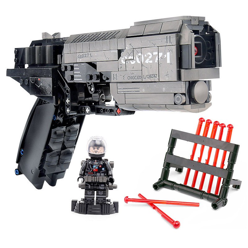 Đồ Chơi Lắp Ghép LEGO Mô Hình Súng Lục DESERTEAGLE Sembo Block PUBG 704301 Với 431 Mảnh Ghép