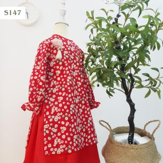 Set áo dài tết Bông Mai cách tân siêu xinh Oliriver 2020