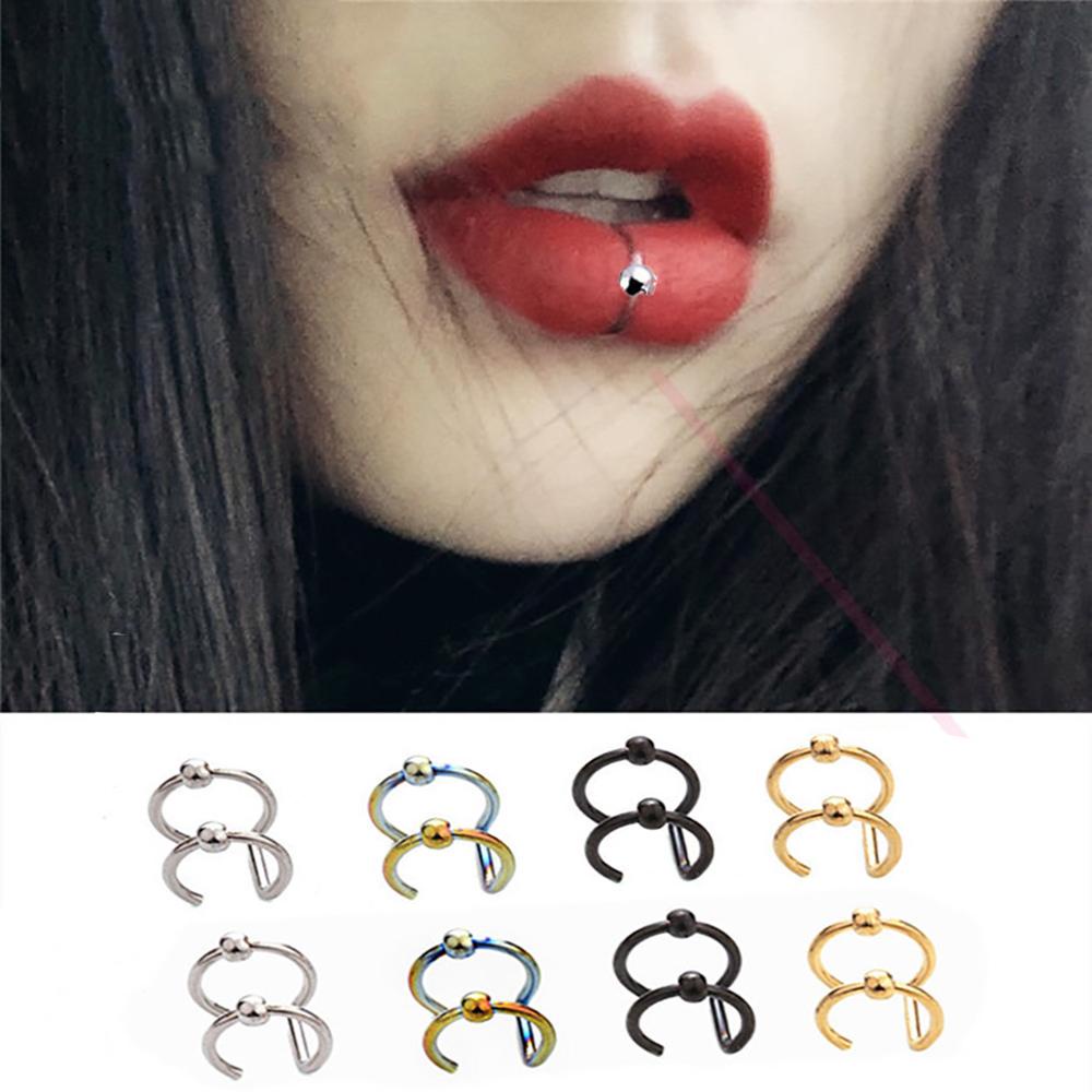 Khuyên Mũi Bằng Thép Không Gỉ Hình Chữ C Mới Cho Nam