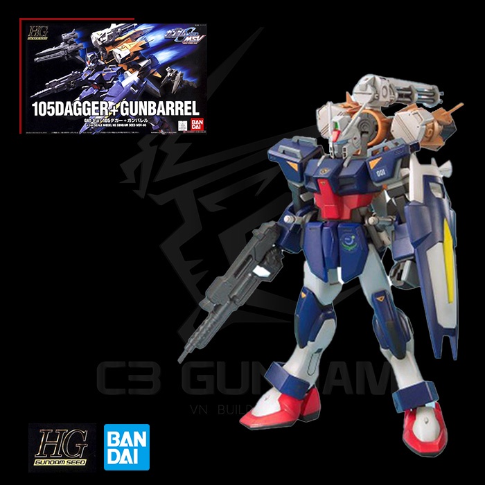 MÔ HÌNH GUNDAM BANDAI HG 1/144 105 DAGGER + GUNBARREL HGSEED GUNDAM SEED