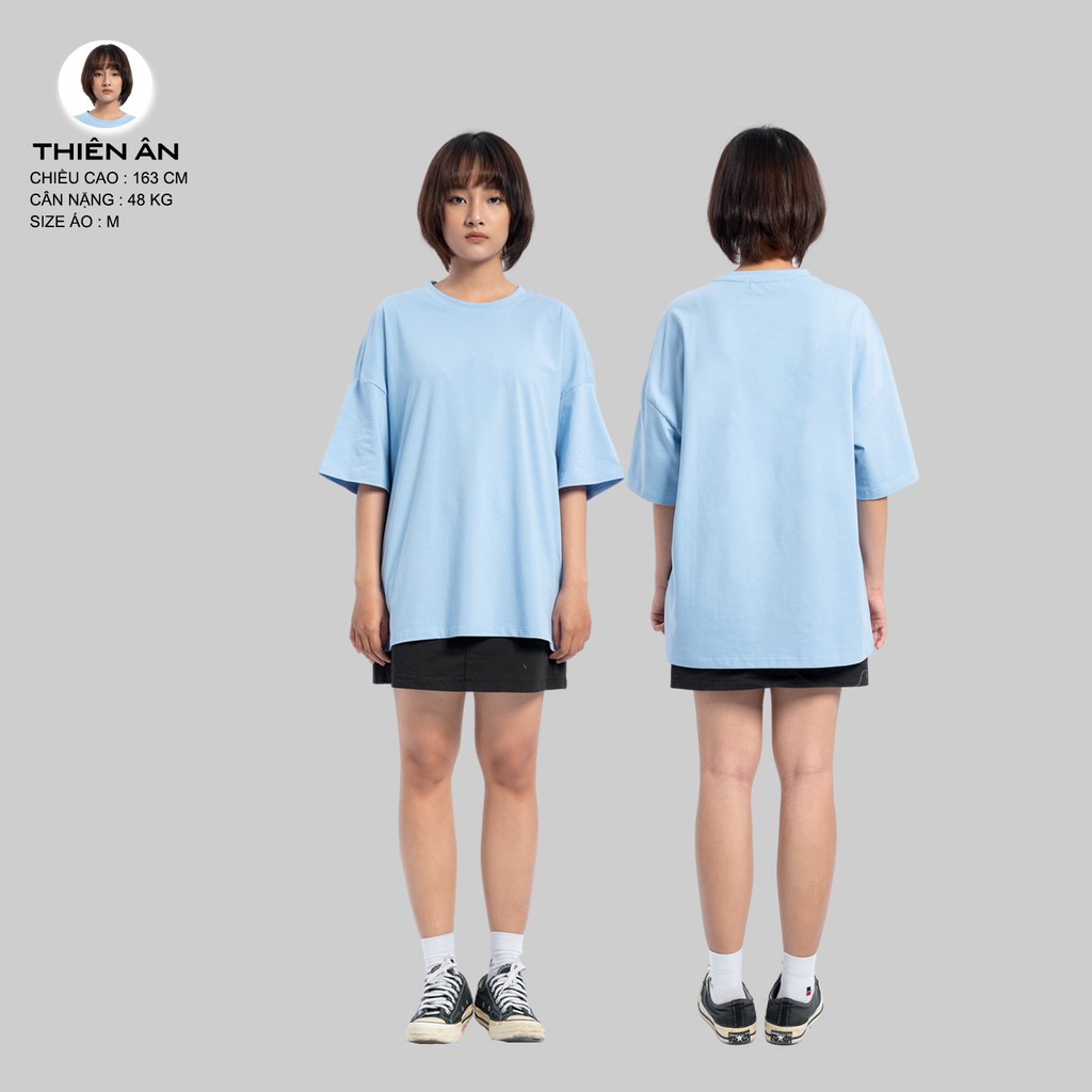 Áo Thun Tay Lỡ Nữ Nam Form Rộng [SIGNATURE FULL BOX] Outfitters Trơn ATO01 100 Cotton Local Brand