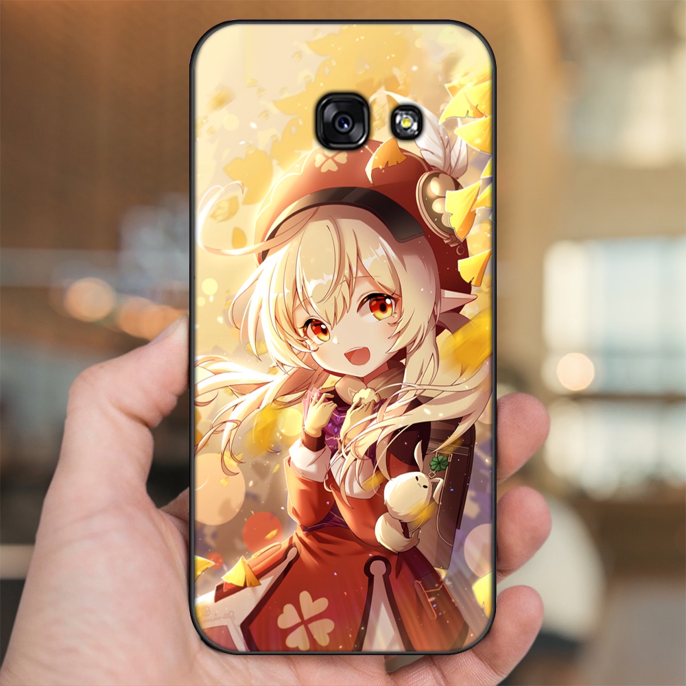 Ốp lưng Samsung A3 2017, A5 2017, A7 2017 viền đen in hình Klee Genshin Impact