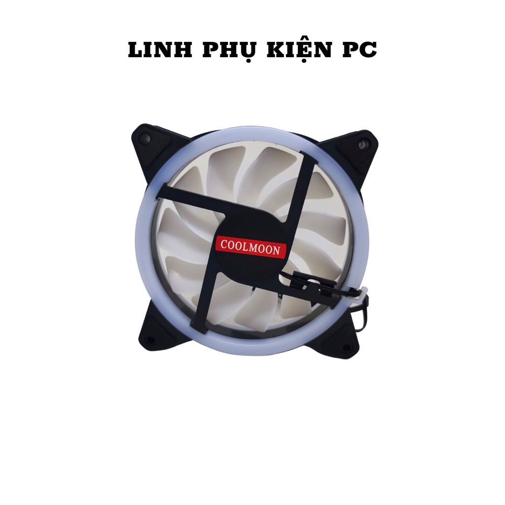 Combo 5 Fan Led RGB Coolmoon+ Tặng Bộ Hub Kết Nối Nguồn Và Điều Khiển