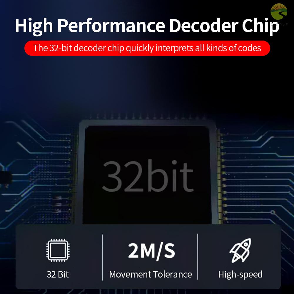Súng quét mã QR 32 bit độ nhạy cao và nhạy cao