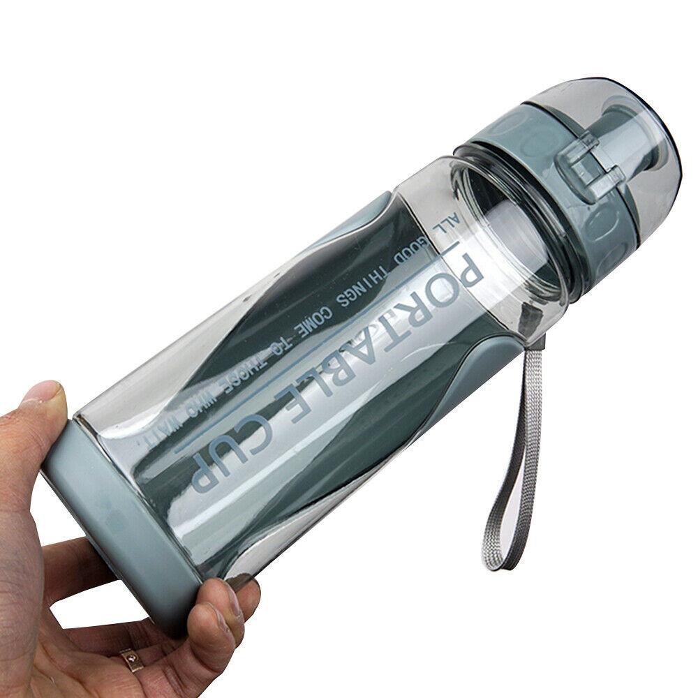 Bình Nước Thể Thao 500ml Trong Suốt Chống Rò Rỉ Tiện Dụng